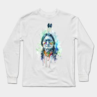 Sitting Bull New Portrait Long Sleeve T-Shirt